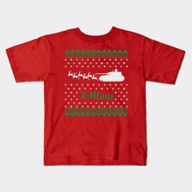 X-MAUS (X-MAS) super heavy tank Kids T-Shirt by FAawRay